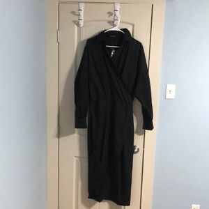 Black Midi Shirtdress